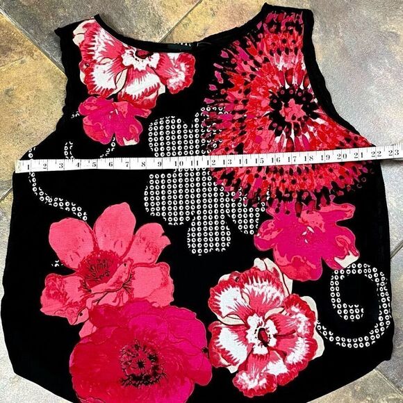 Tribal Floral Tank Top Blouse XL - Picture 4 of 11